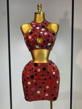 High Quality Luxury Rhinestone Sequin Sexy Two Piece Set 2025 New Fashion Nightclub Sparkly Perform Stage Costume Birthday Dress